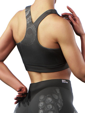 Black Octopus Sports Bra-Sports bra-bootysculpted